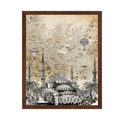 Istanbul Map Collage