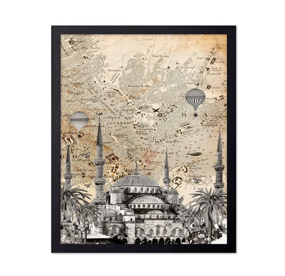Istanbul Map Collage
