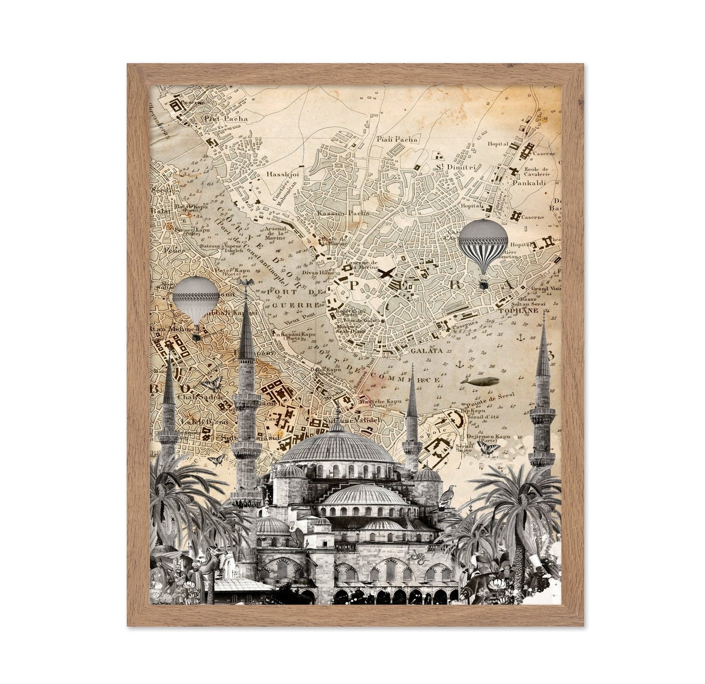 Istanbul Map Collage