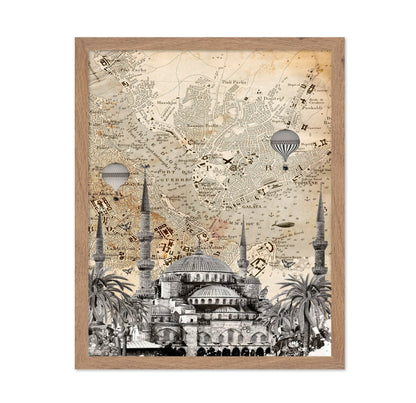 Istanbul Map Collage