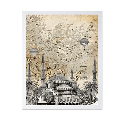 Istanbul Map Collage