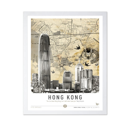 Hong Kong Vintage Map
