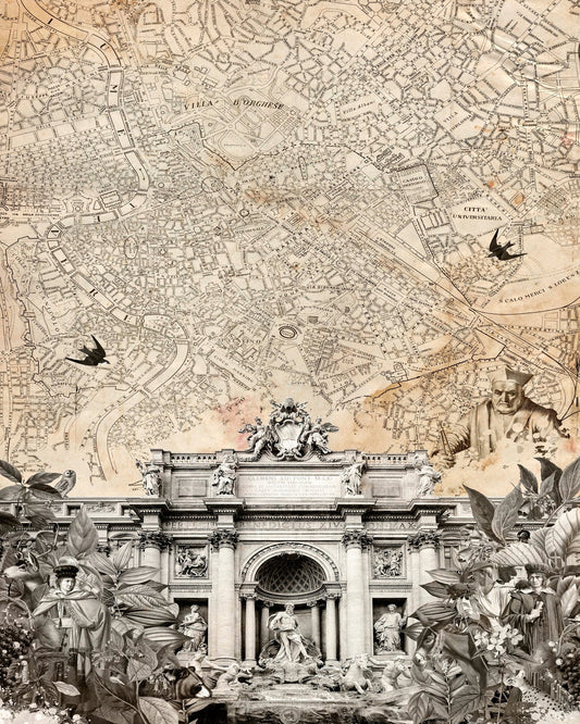 Rome Vintage Collage