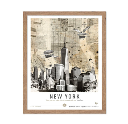 New York Vintage Map