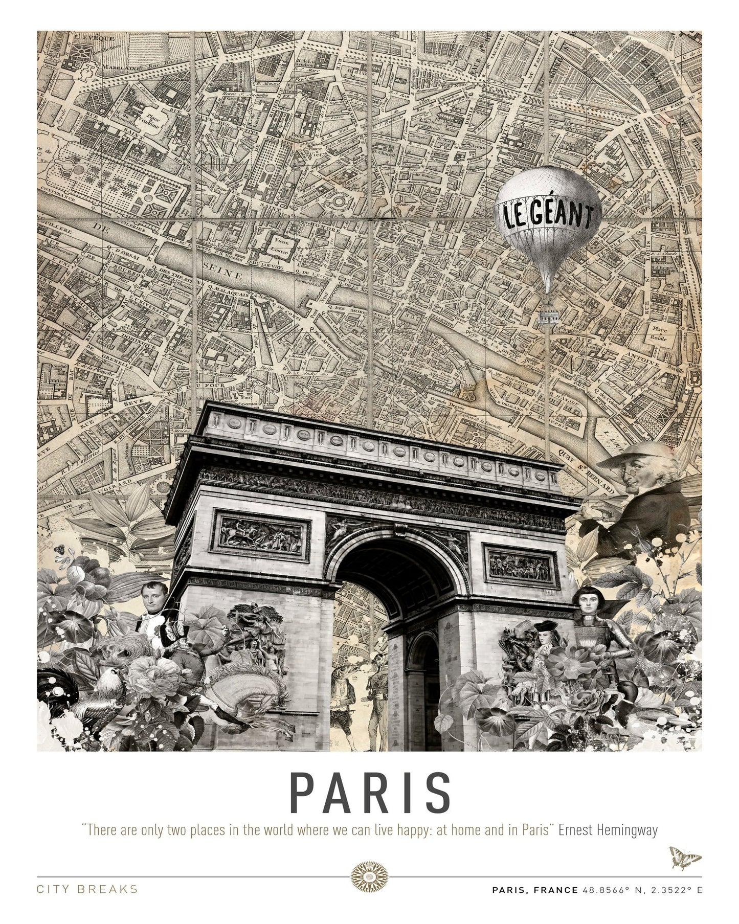 Paris Vintage Collage No1