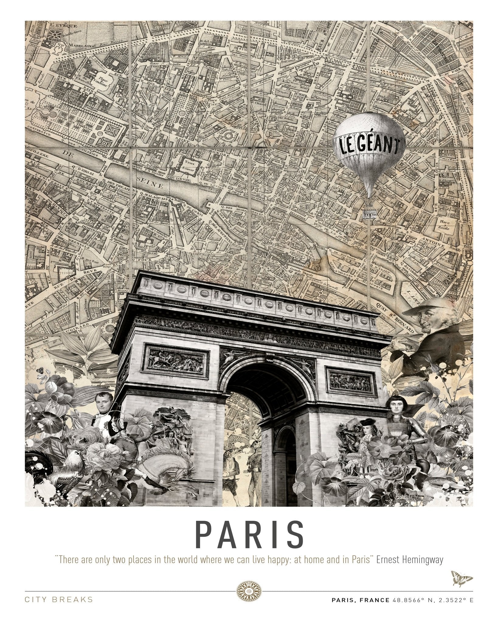 Paris Vintage Collage No1
