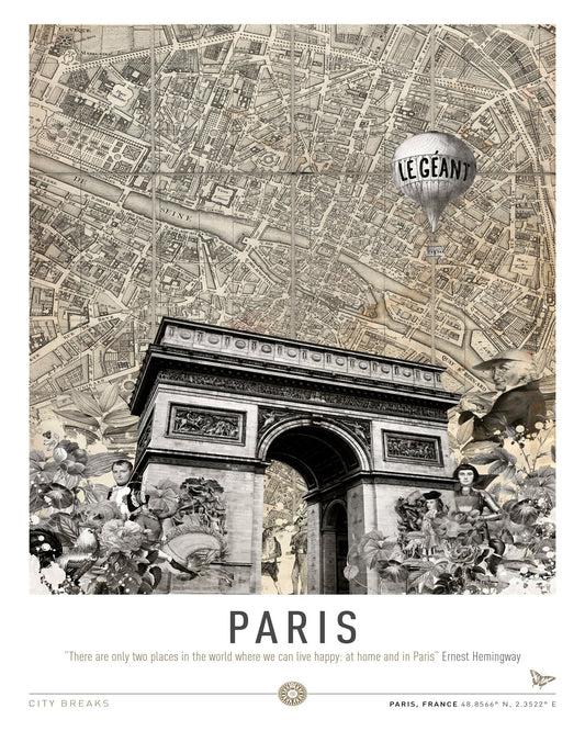 Paris Vintage Collage No1