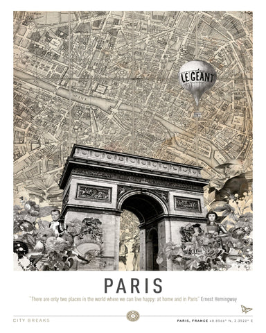 Paris Vintage Collage No1