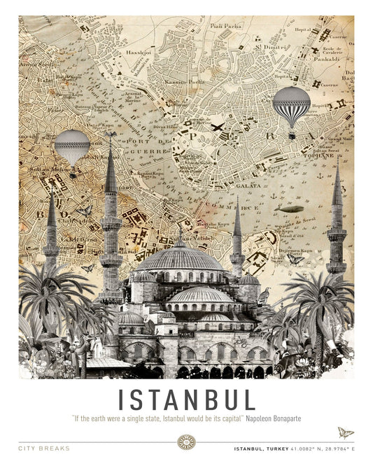Istanbul Vintage Map