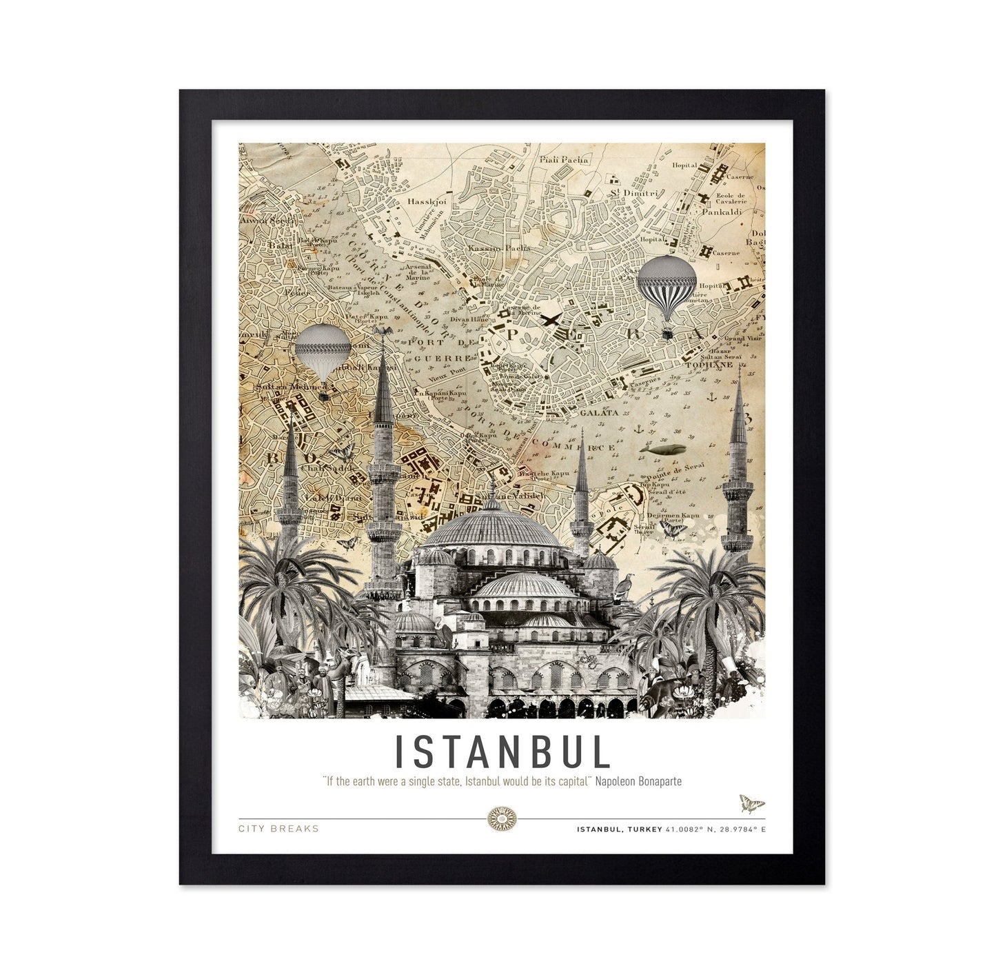 Istanbul Vintage Map