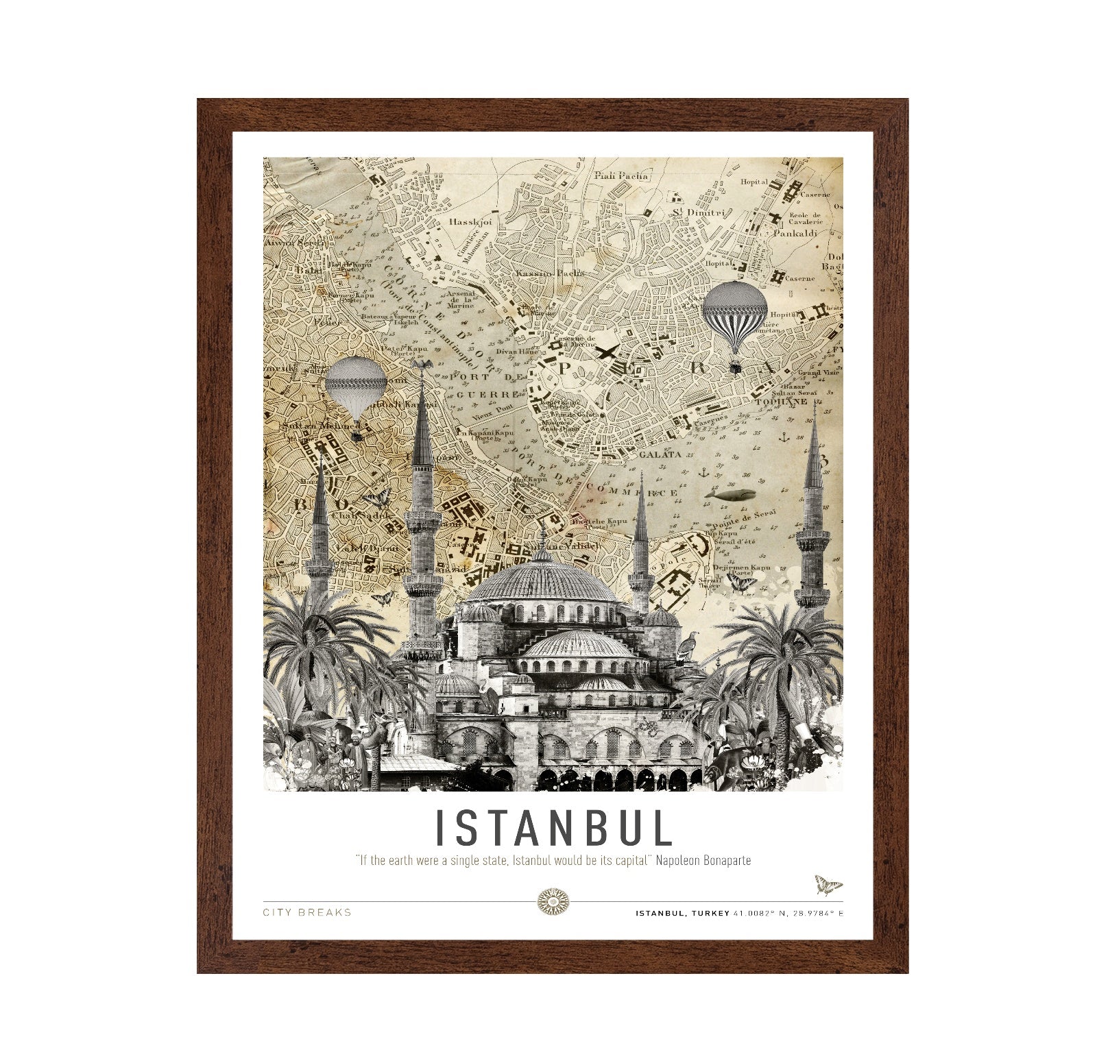 Istanbul Vintage Map