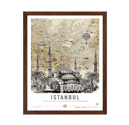 Istanbul Vintage Map