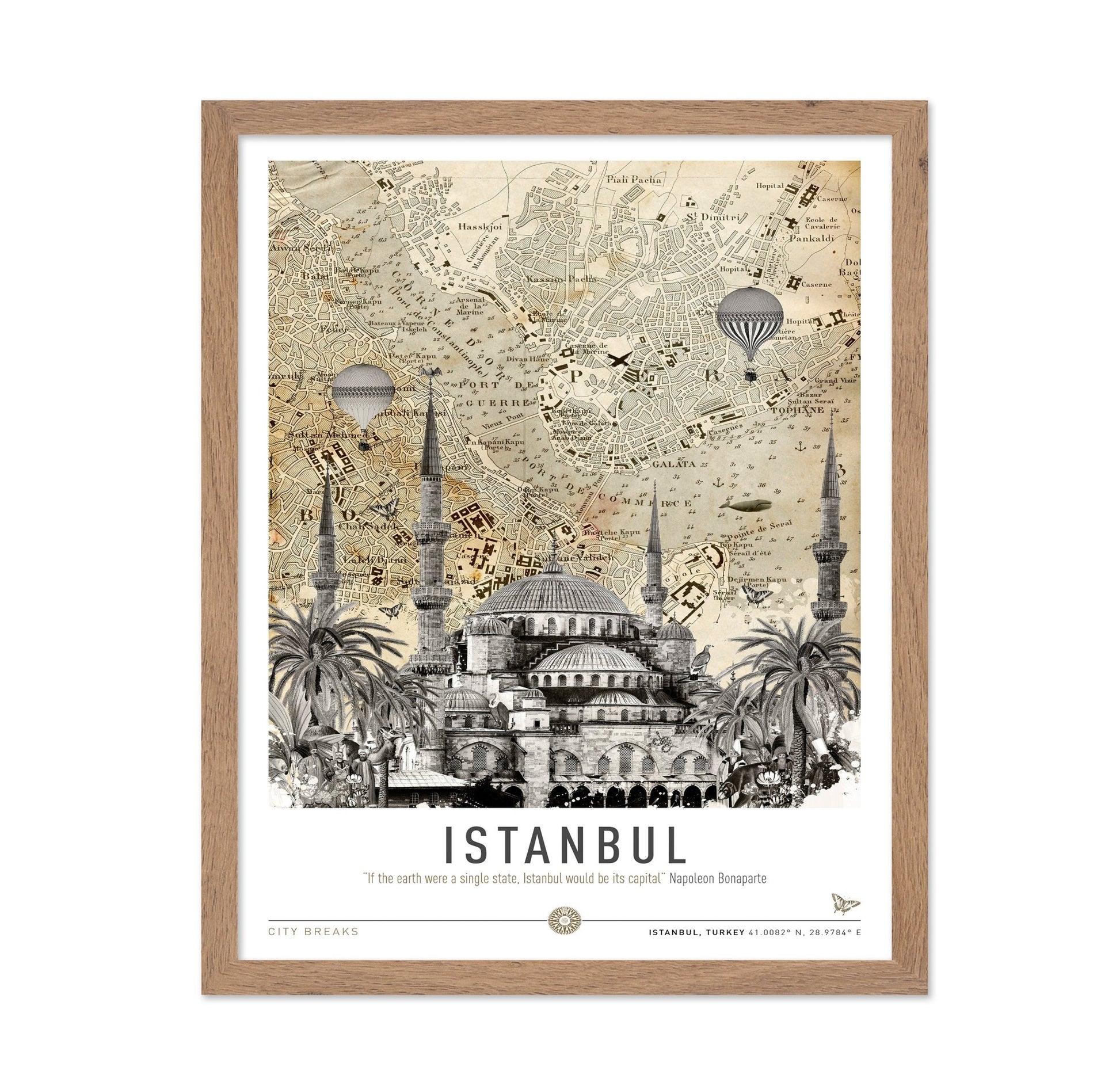 Istanbul Vintage Map