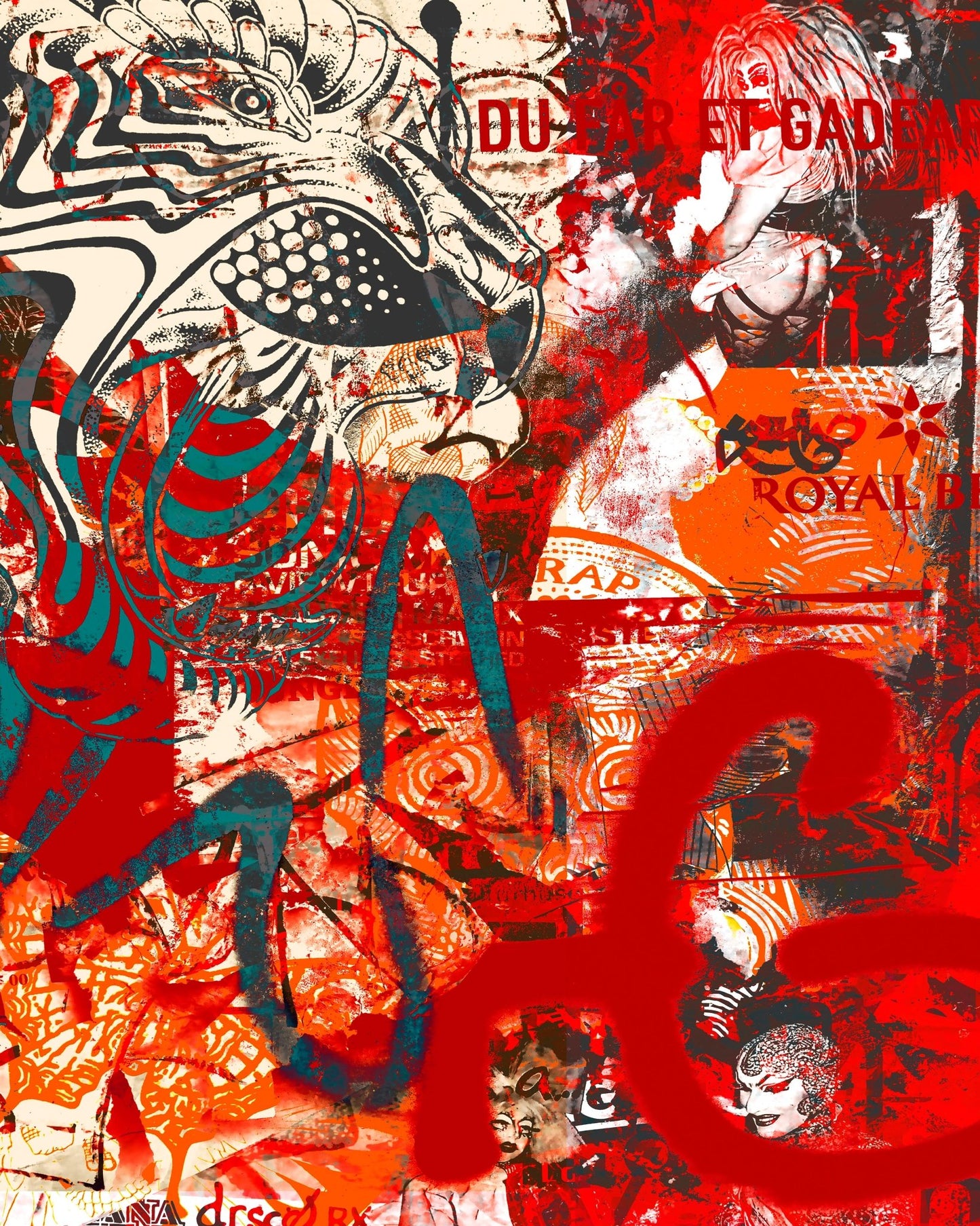 Urban Red Graffiti