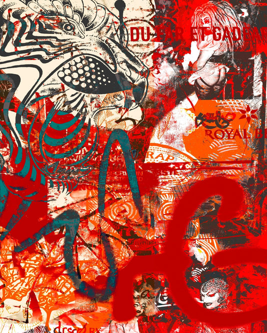 Urban Red Graffiti