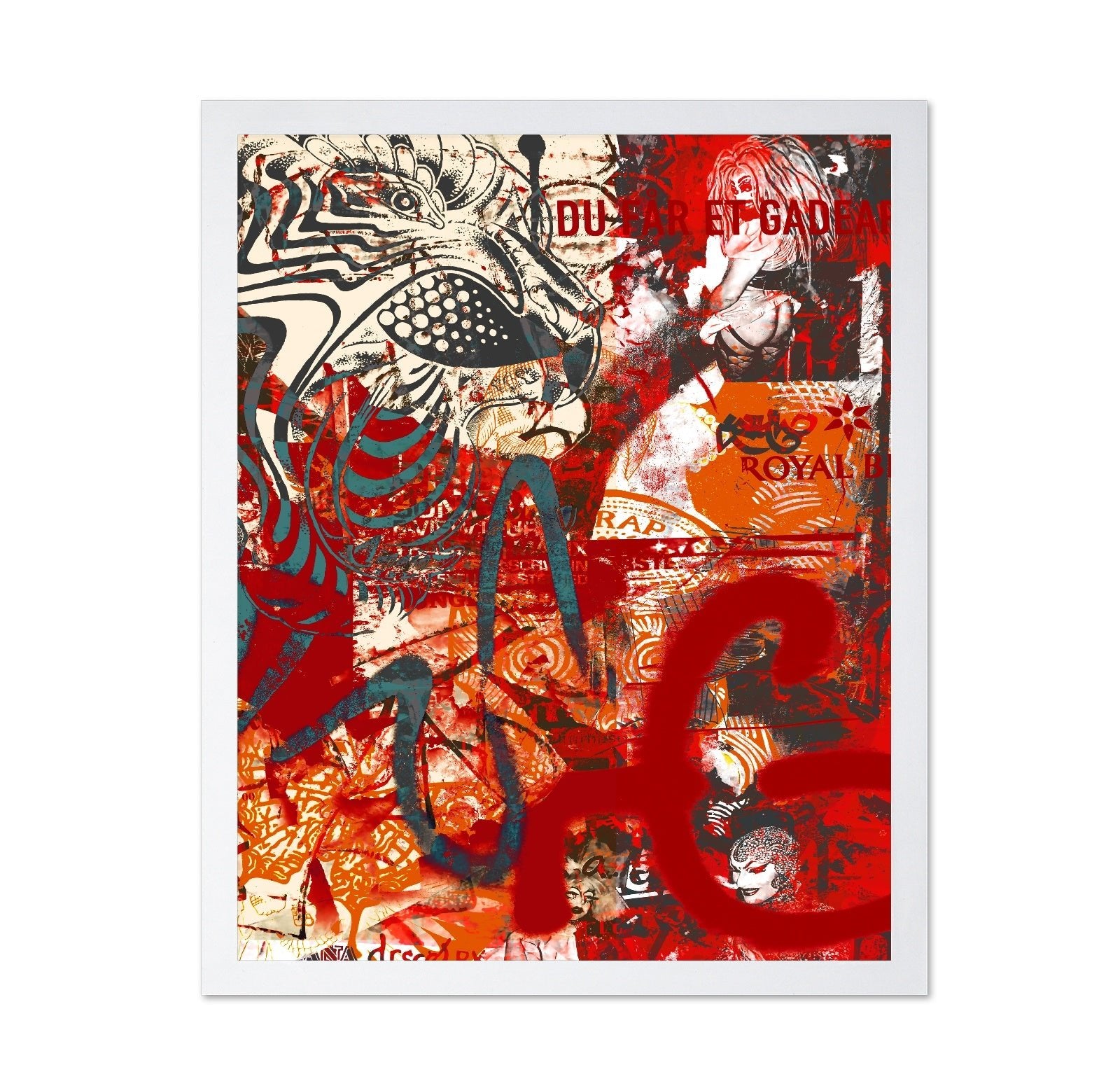 Urban Red Graffiti