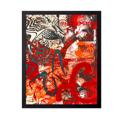 Urban Red Graffiti