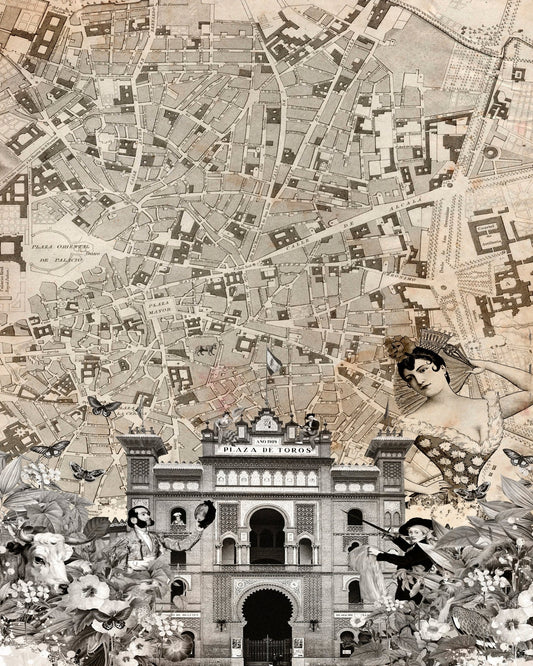 Madrid Vintage Collage No2