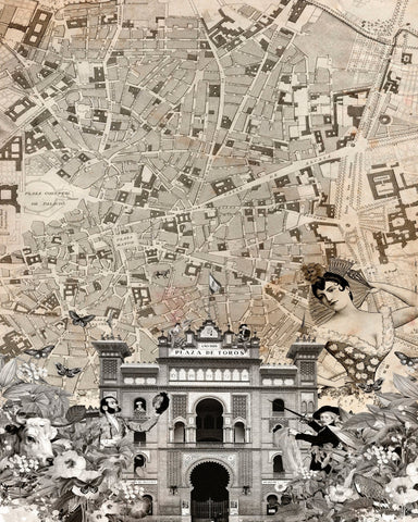Madrid Vintage Collage No2