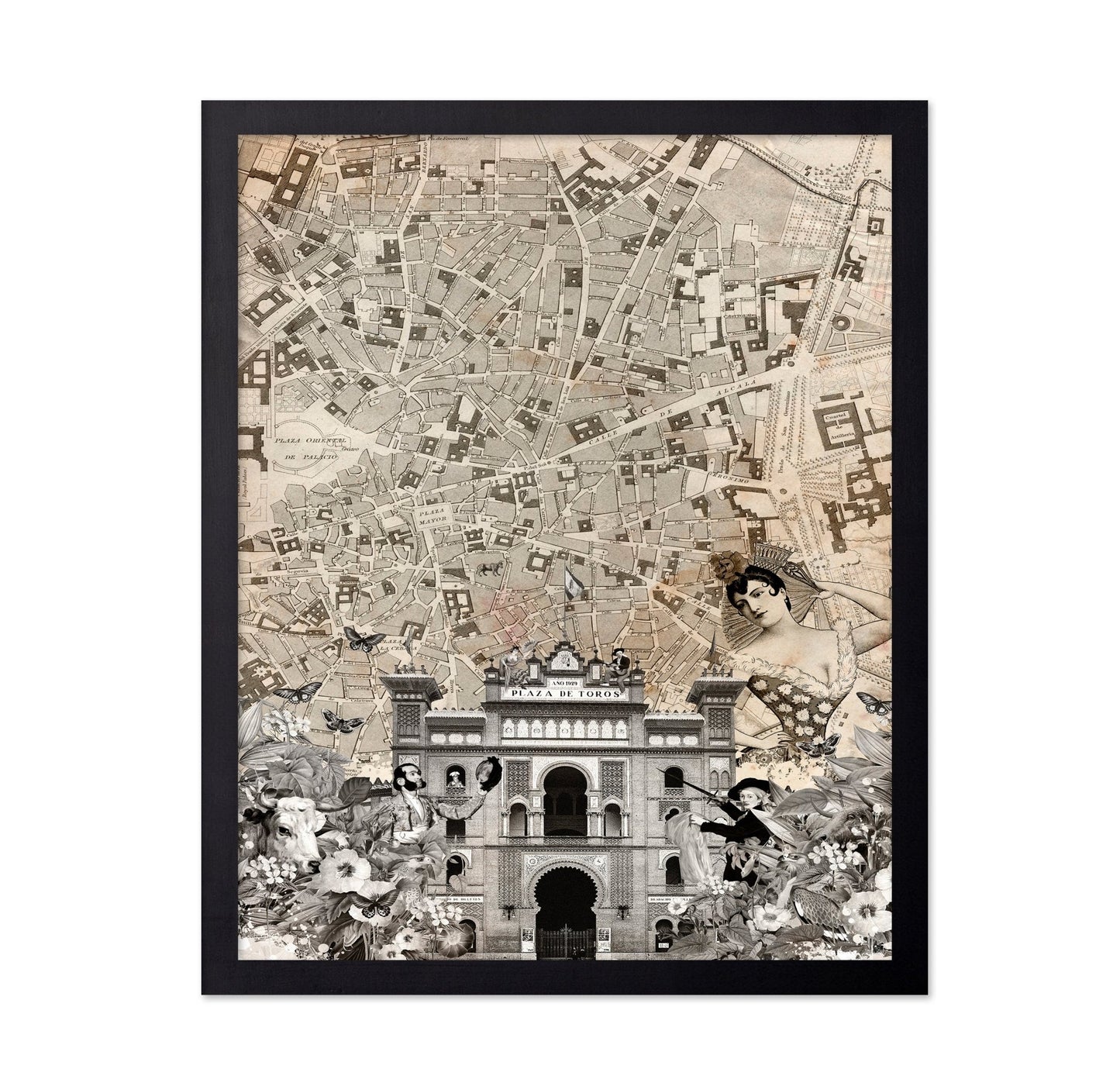 Madrid Vintage Collage No2
