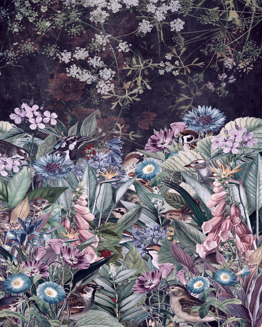 Vintage Floral Birds