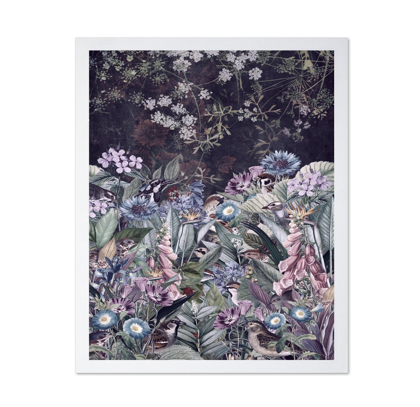 Vintage Floral Birds