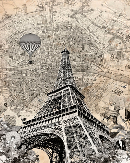 Paris Vintage Collage No2