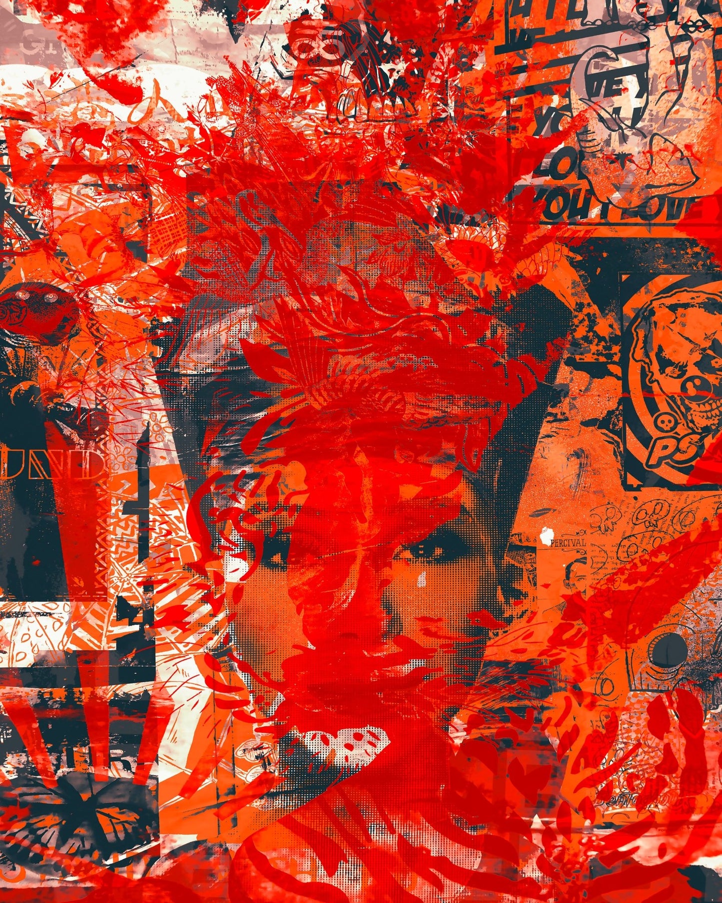 Red Chaos Portrait