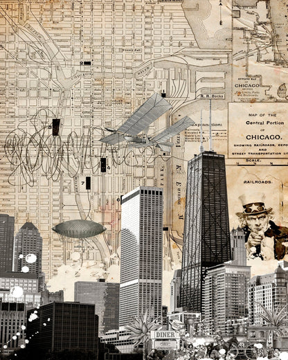 Chicago Vintage Collage