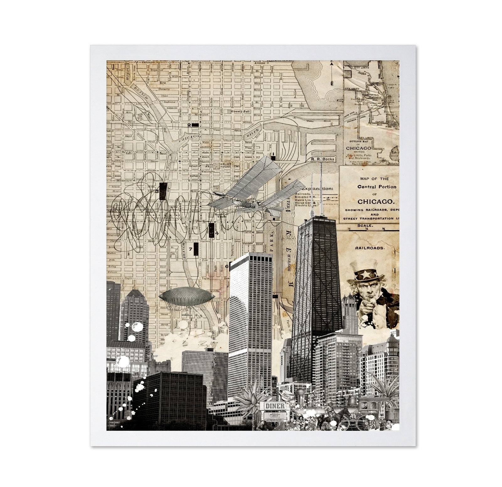 Chicago Vintage Collage