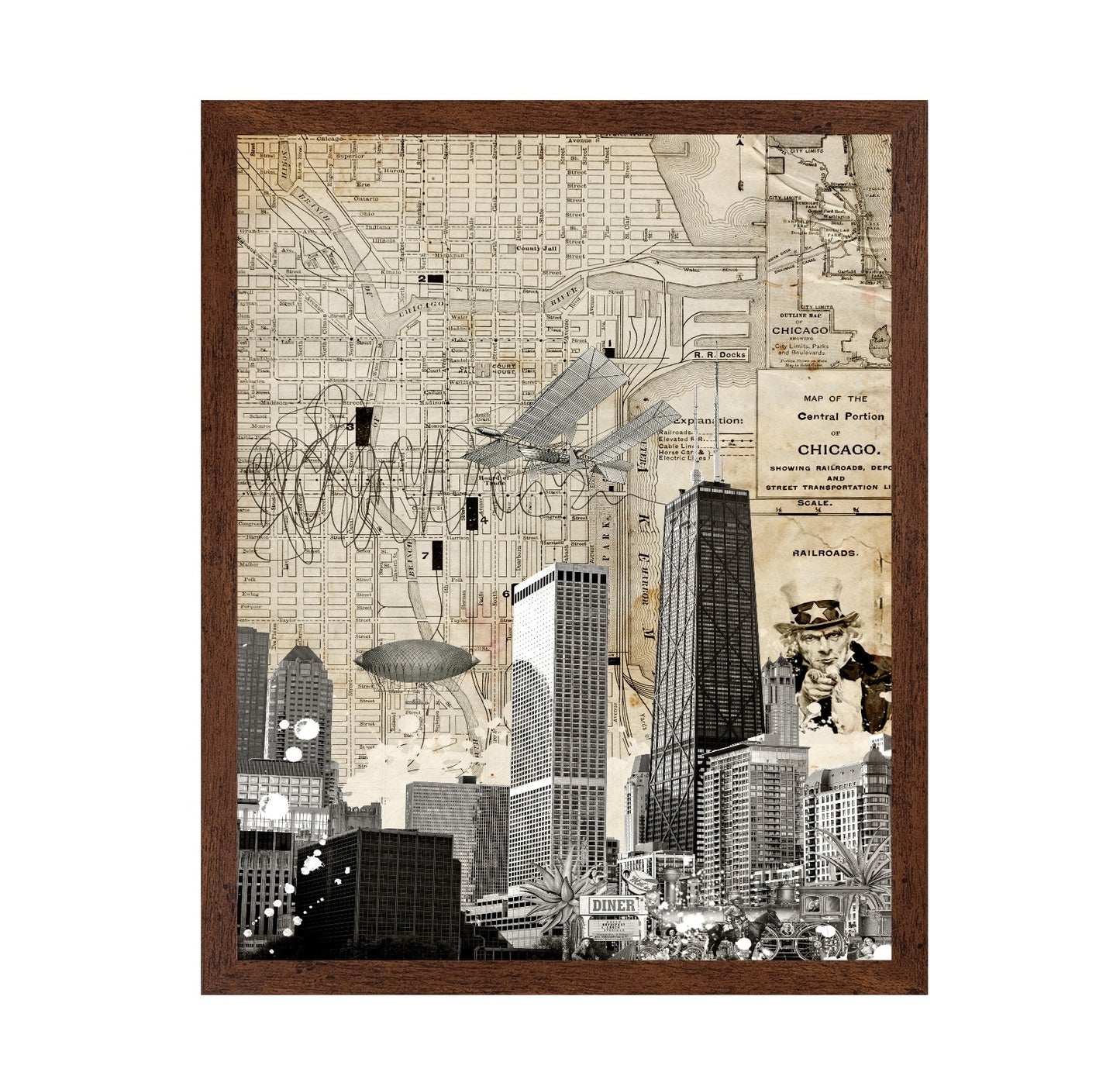 Chicago Vintage Collage