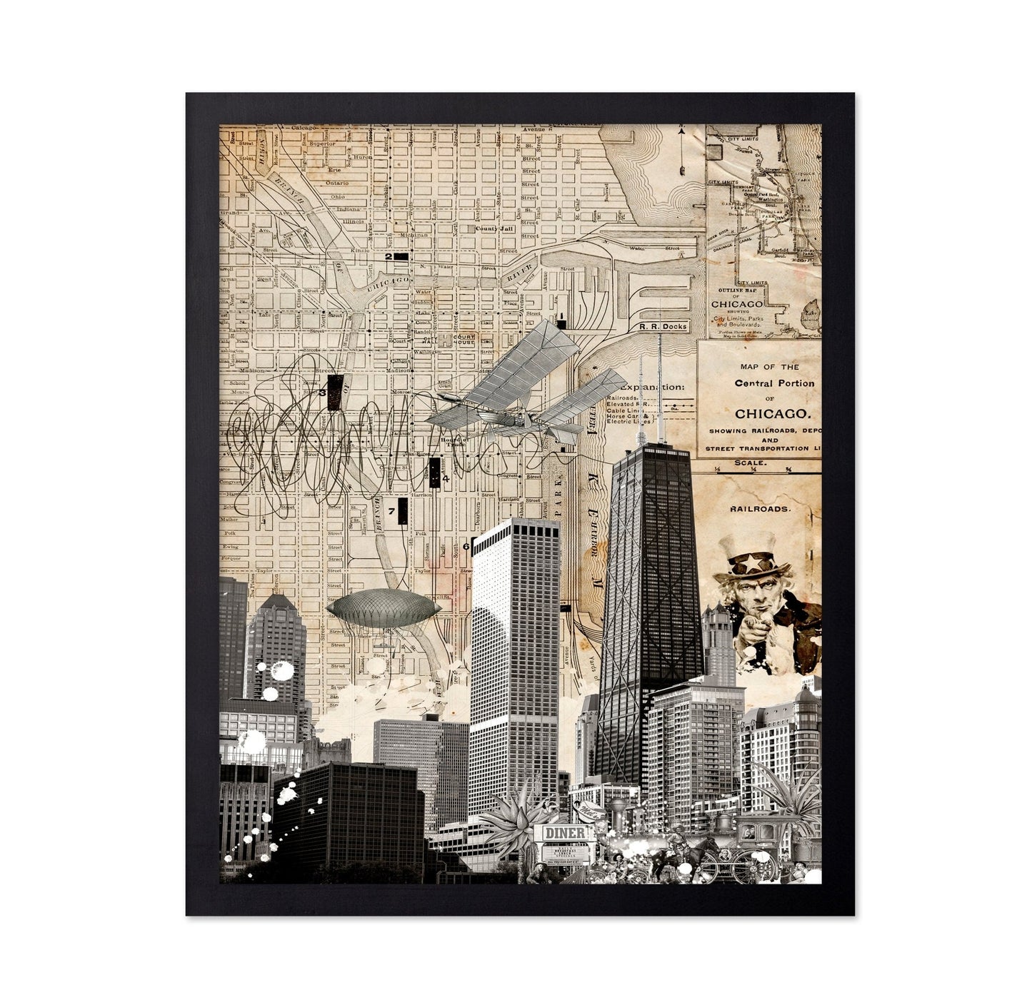 Chicago Vintage Collage