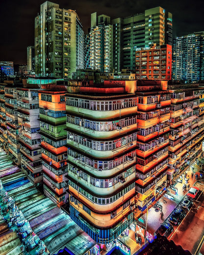 Neon City Blocks