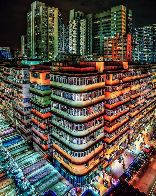 Neon City Blocks