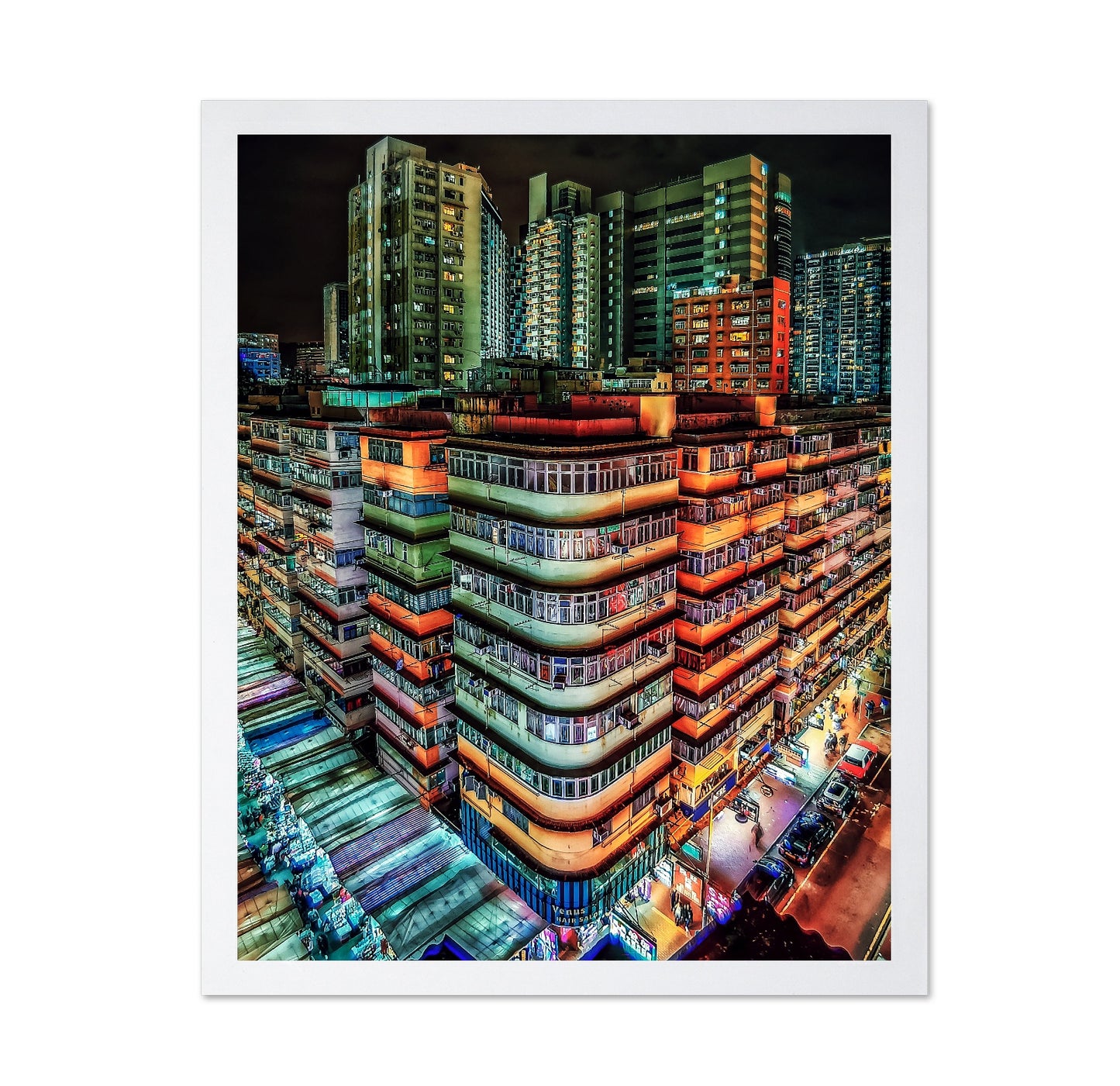 Neon City Blocks
