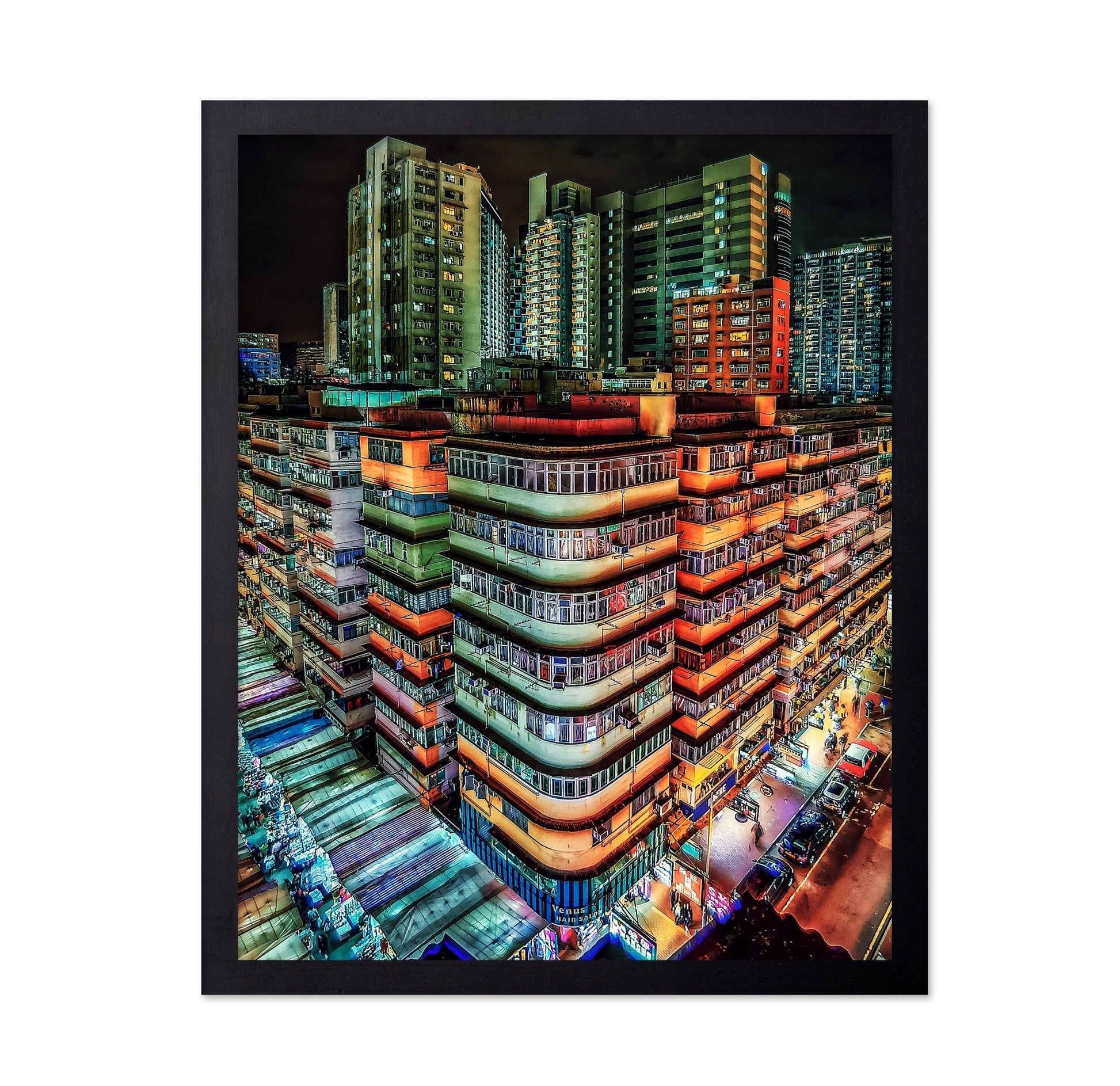 Neon City Blocks