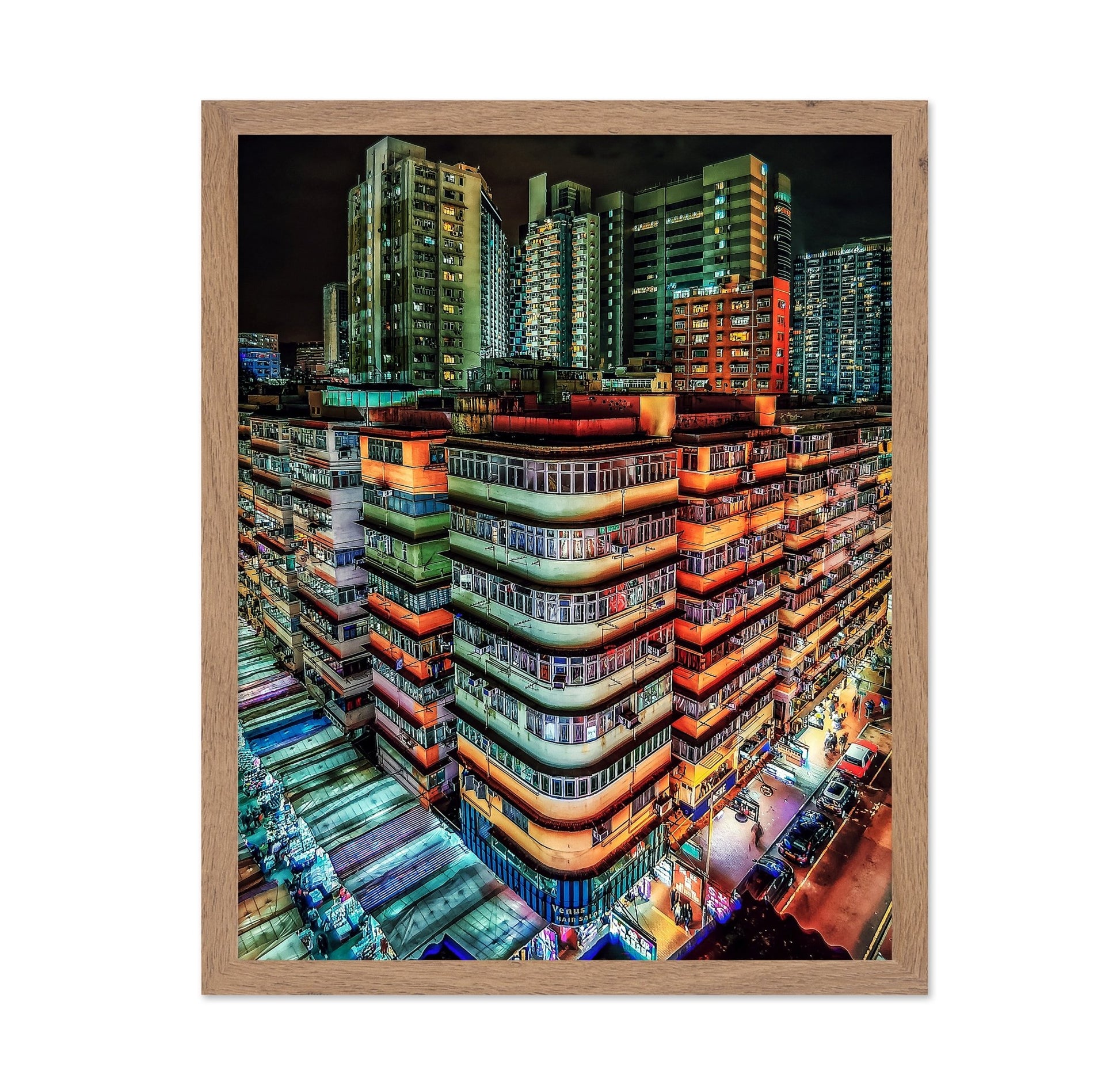 Neon City Blocks