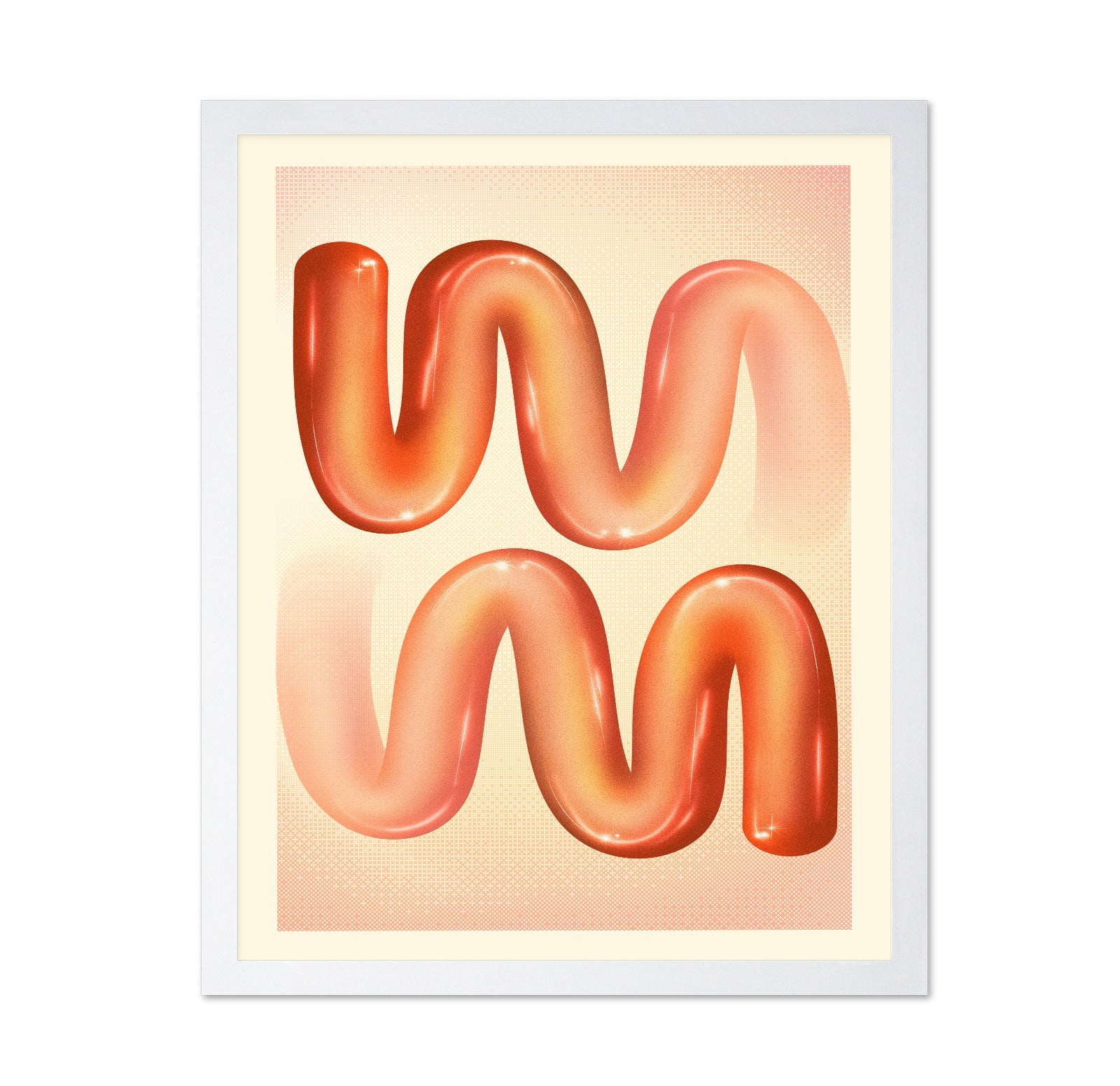 Glossy Orange Wave
