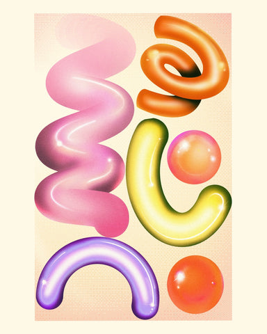Glossy Abstract Shapes