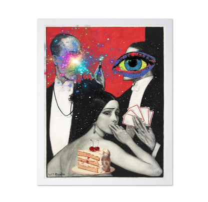 Surreal Eye Card Scene