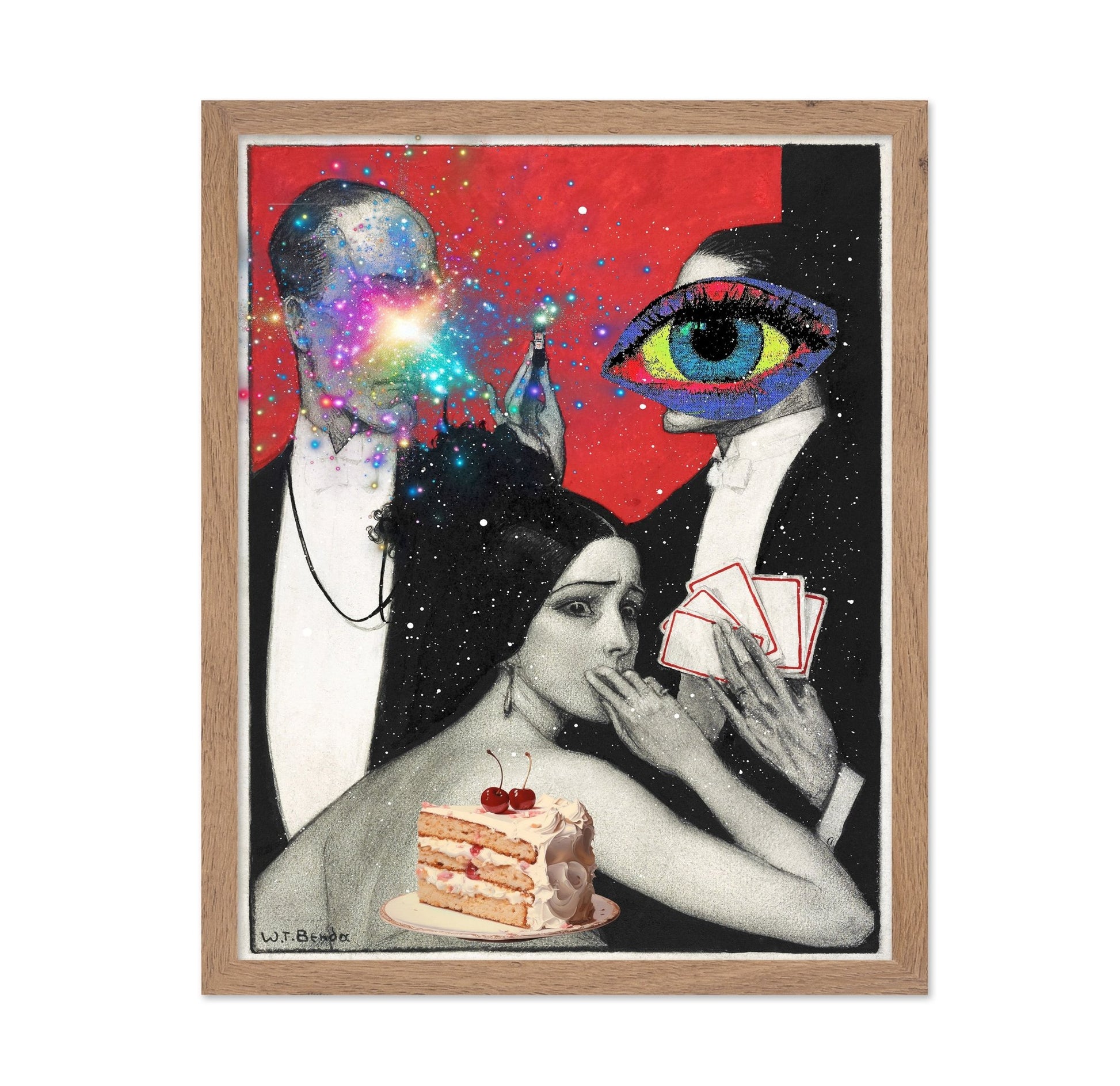 Surreal Eye Card Scene