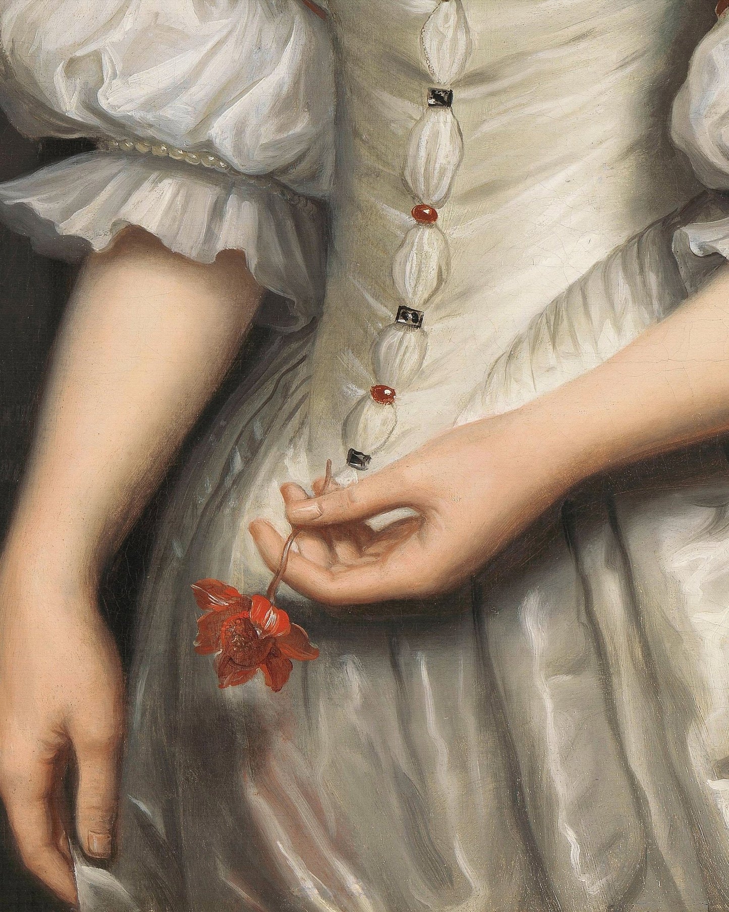 Woman Holding Flower
