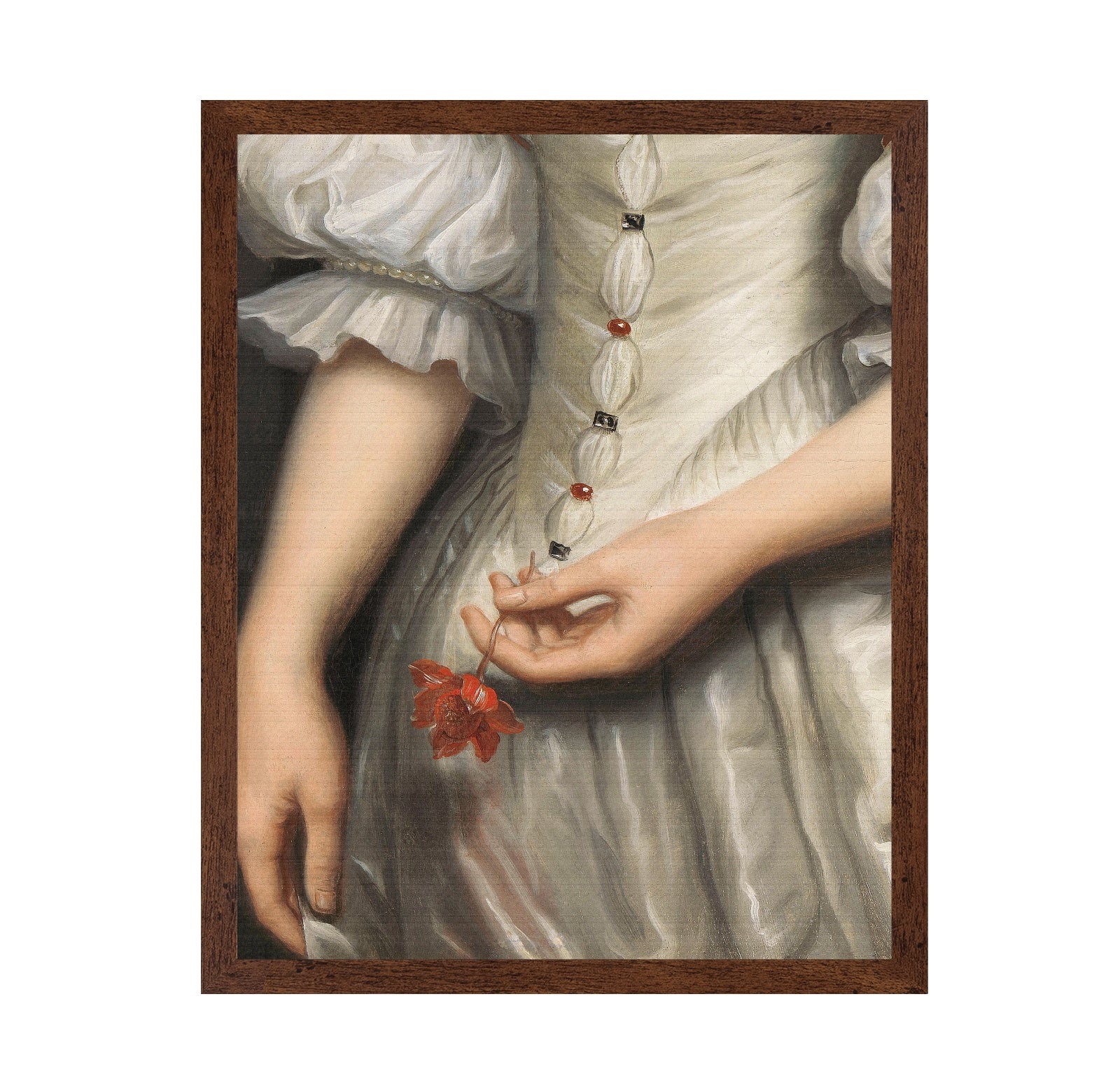 Woman Holding Flower