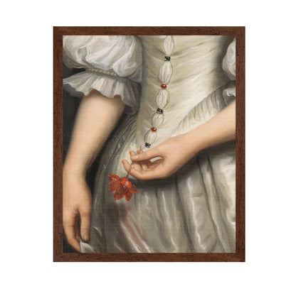 Woman Holding Flower