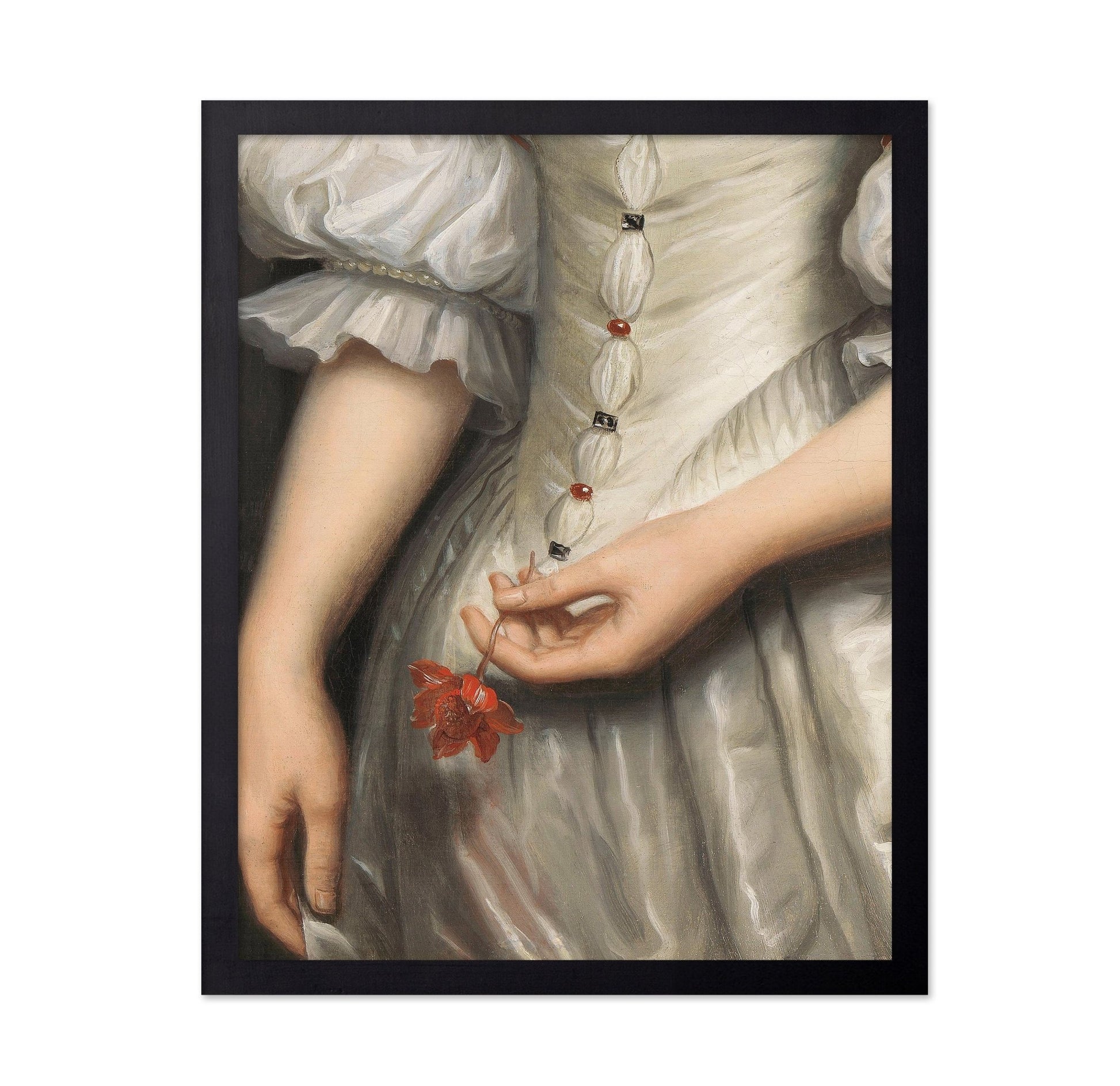 Woman Holding Flower