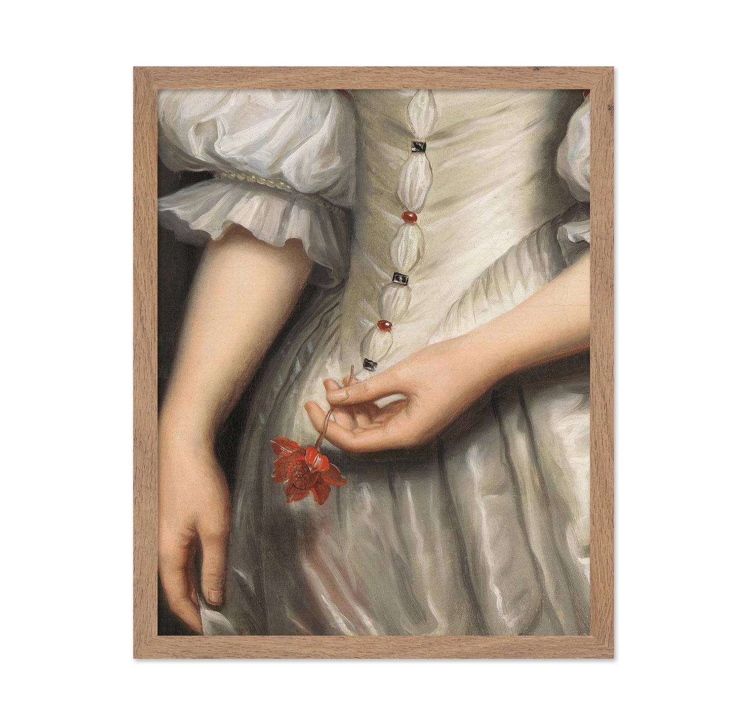 Woman Holding Flower