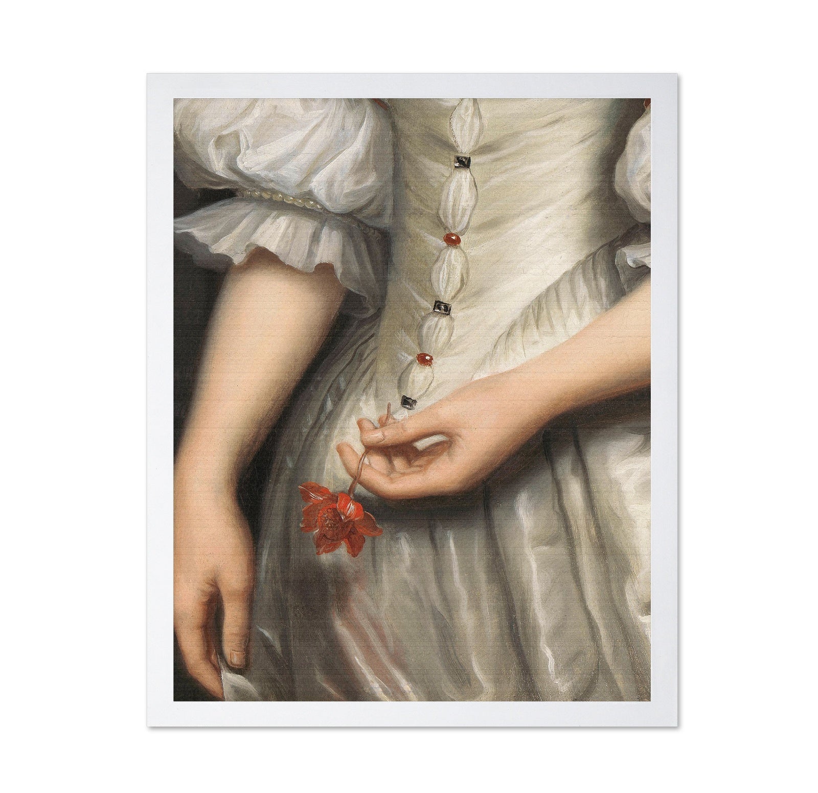 Woman Holding Flower