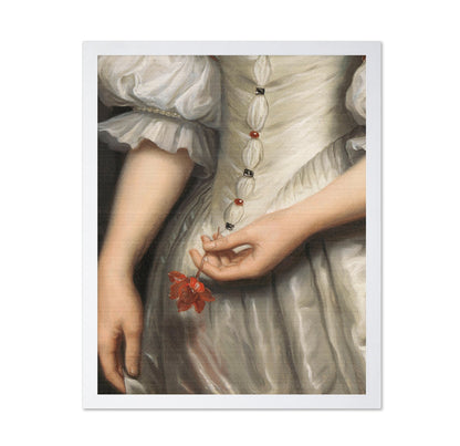 Woman Holding Flower