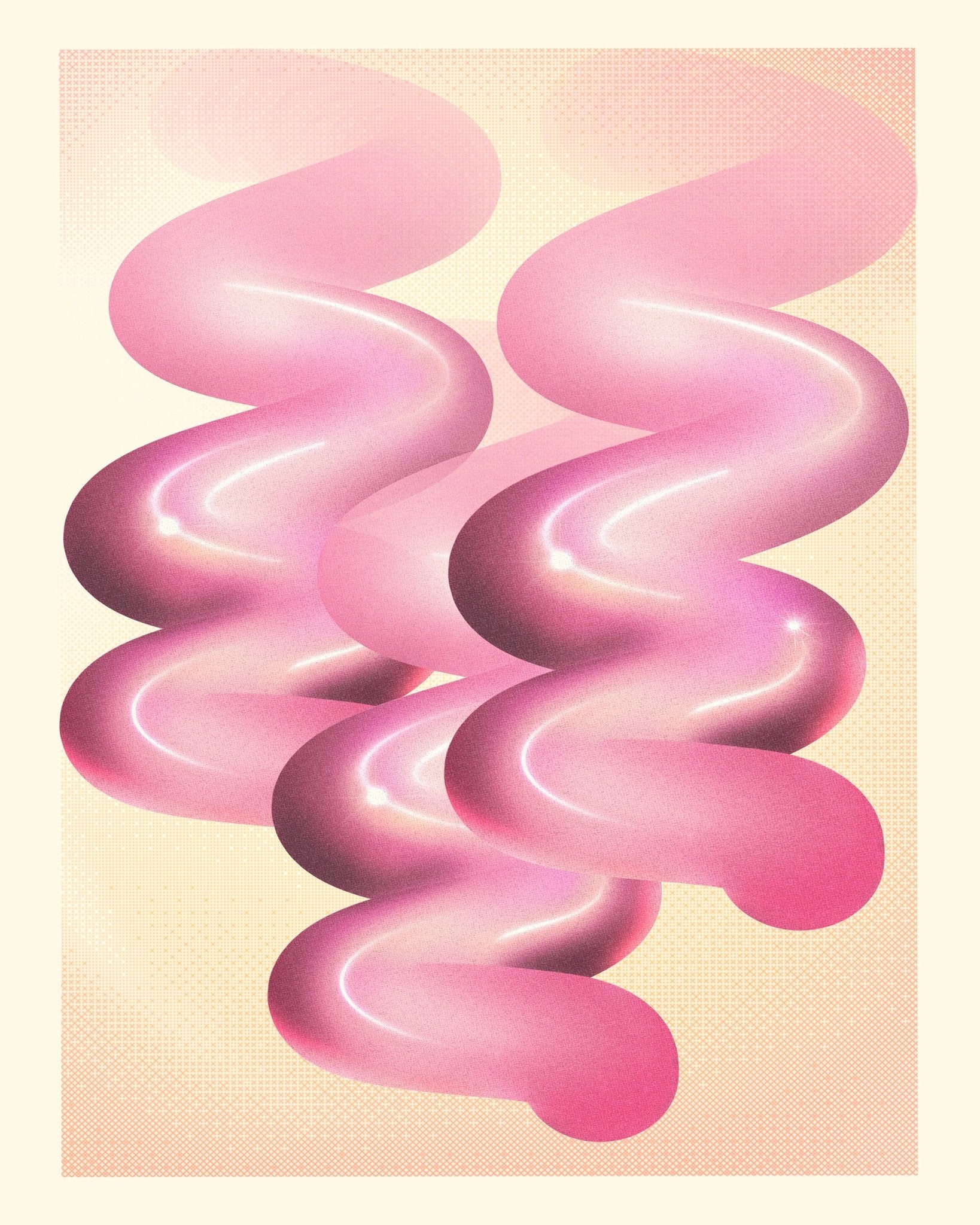 Pink Ribbon Abstract