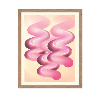 Pink Ribbon Abstract